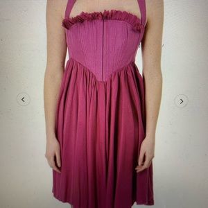 Twenty8twelve Linen storybook Dress Magenta